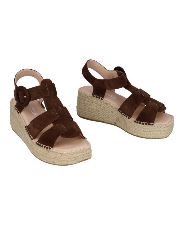 Macarena ANISA 17 brown platform espadrilles