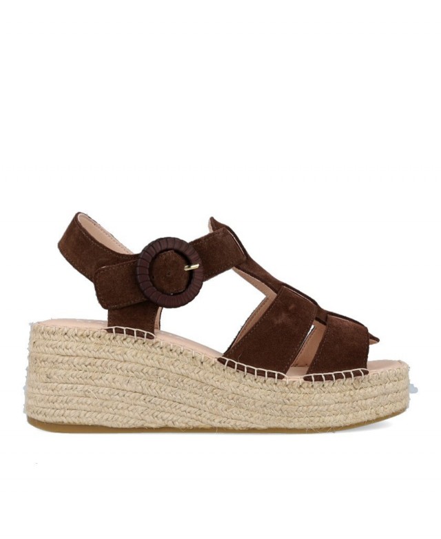 Macarena ANISA 17 brown platform espadrilles