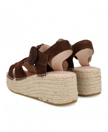Macarena ANISA 17 brown platform espadrilles