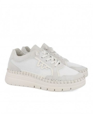 Walk&Fly 20103 Women's Elastic Lace Sneakers