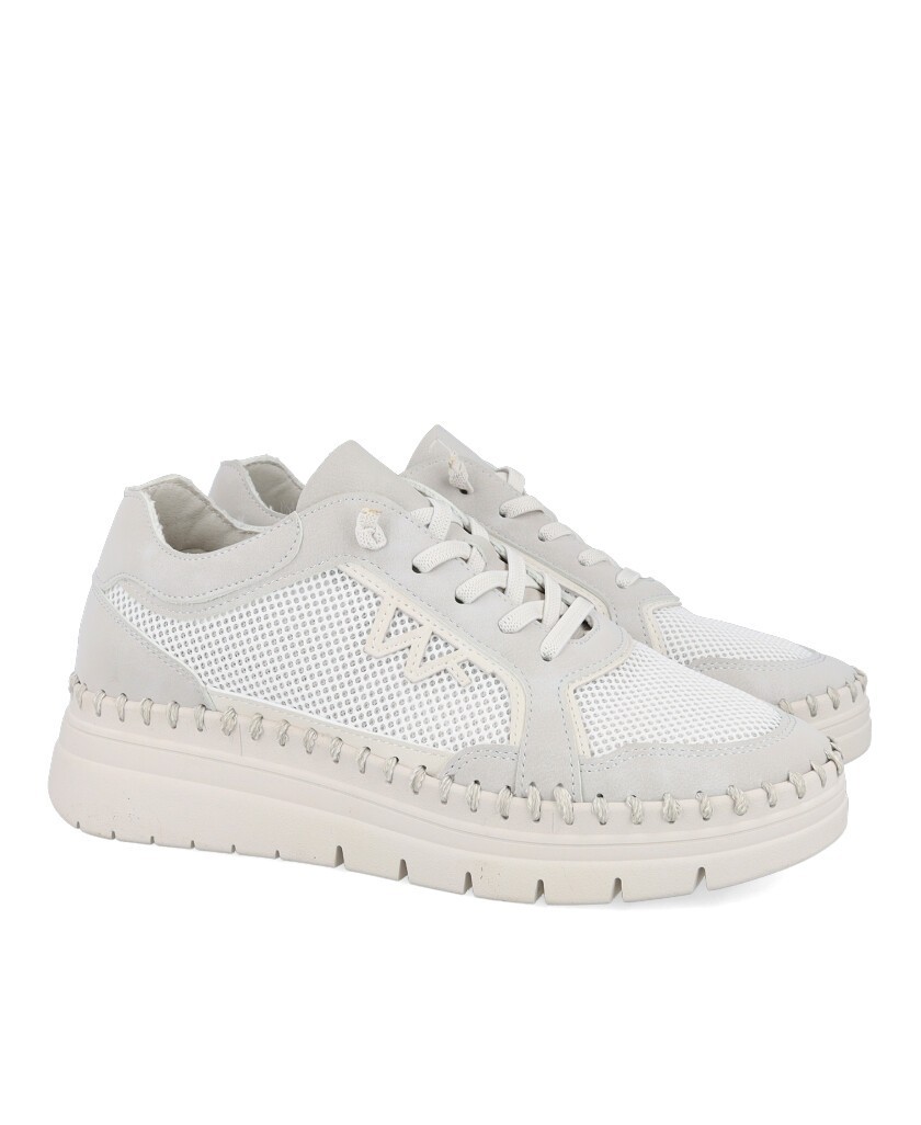 Walk&Fly 20103 Women's Elastic Lace Sneakers
