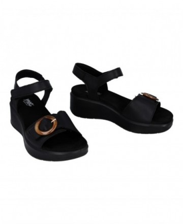 Imac 109010 black platform sandals