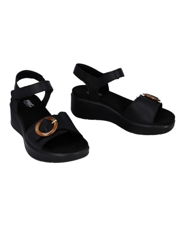 Imac 109010 black platform sandals