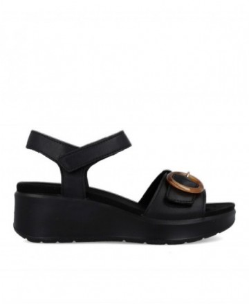 Imac 109010 black platform sandals