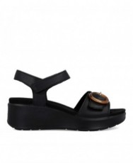 Imac 109010 black platform sandals