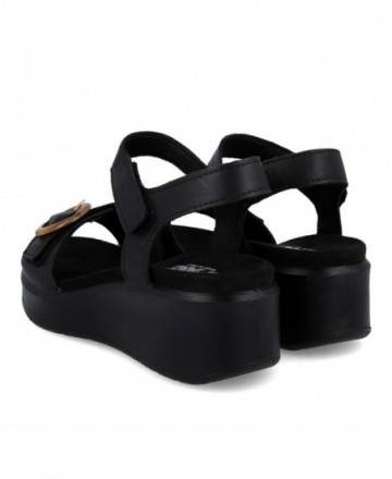 Imac 109010 black platform sandals