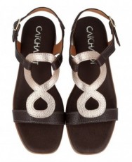 Sandalias plana de piel mujer Catchalot 5893