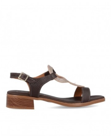 Sandalias plana de piel mujer Catchalot 5893
