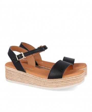 Catchalot 6022 black platform sandals