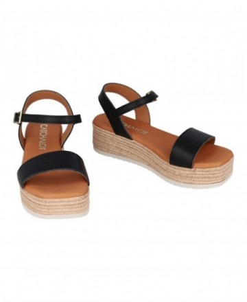 Catchalot 6022 black platform sandals