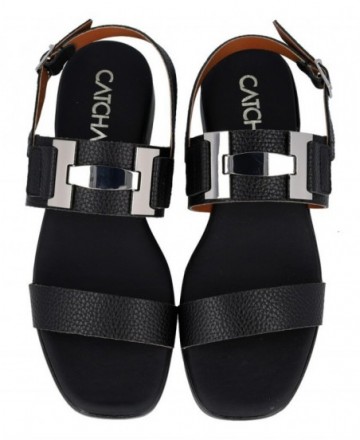 Catchalot 5892 black leather sandals