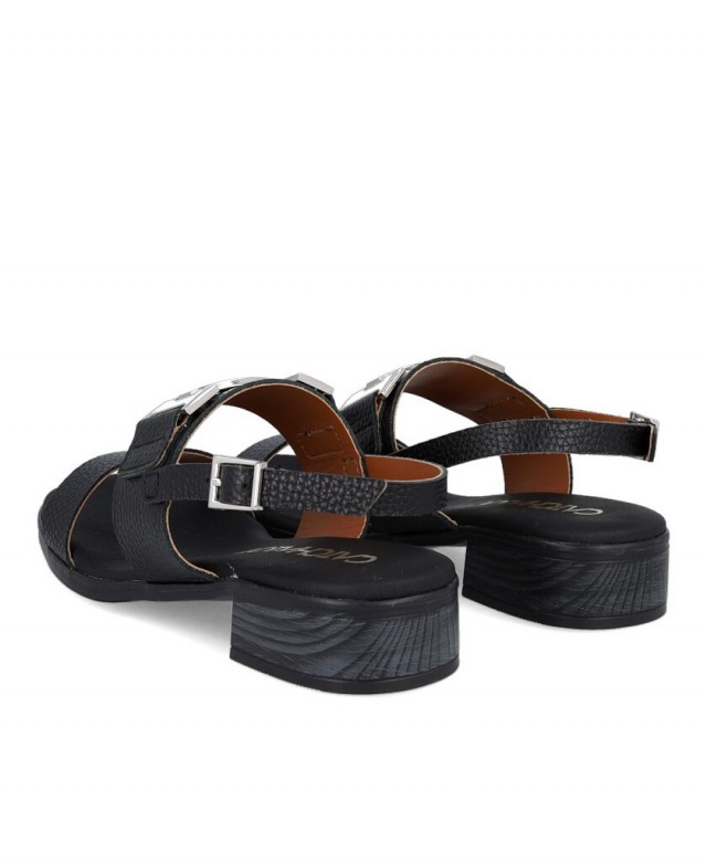 Sandalias negras de piel Catchalot 5892