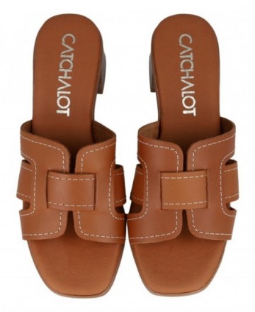 Catchalot 5902 leather heeled sandals
