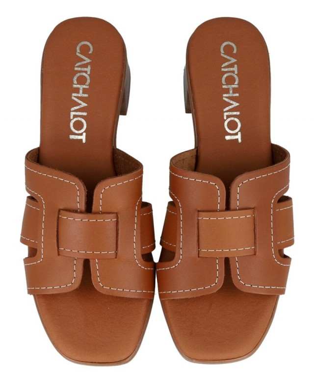 Catchalot 5902 leather heeled sandals