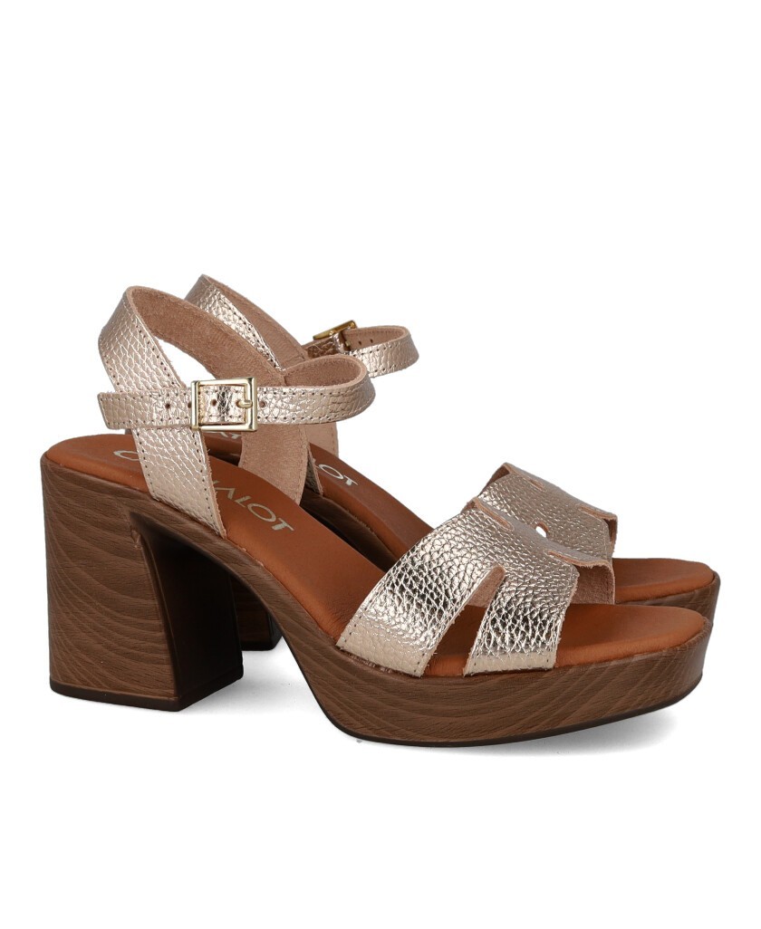 Catchalot 5932 platinum heeled sandals