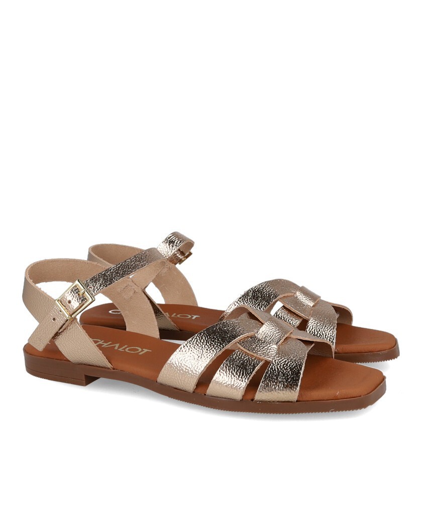 Catchalot 5813 platinum flat sandals