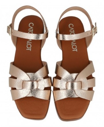 Catchalot 5813 platinum flat sandals