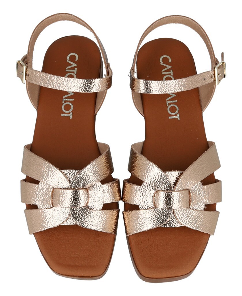 Catchalot 5813 platinum flat sandals