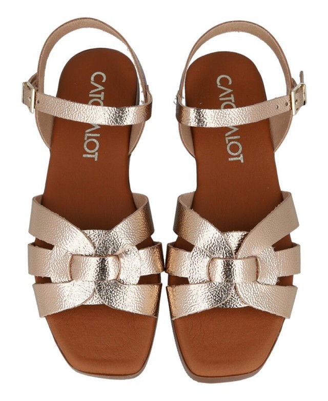 Catchalot 5813 platinum flat sandals