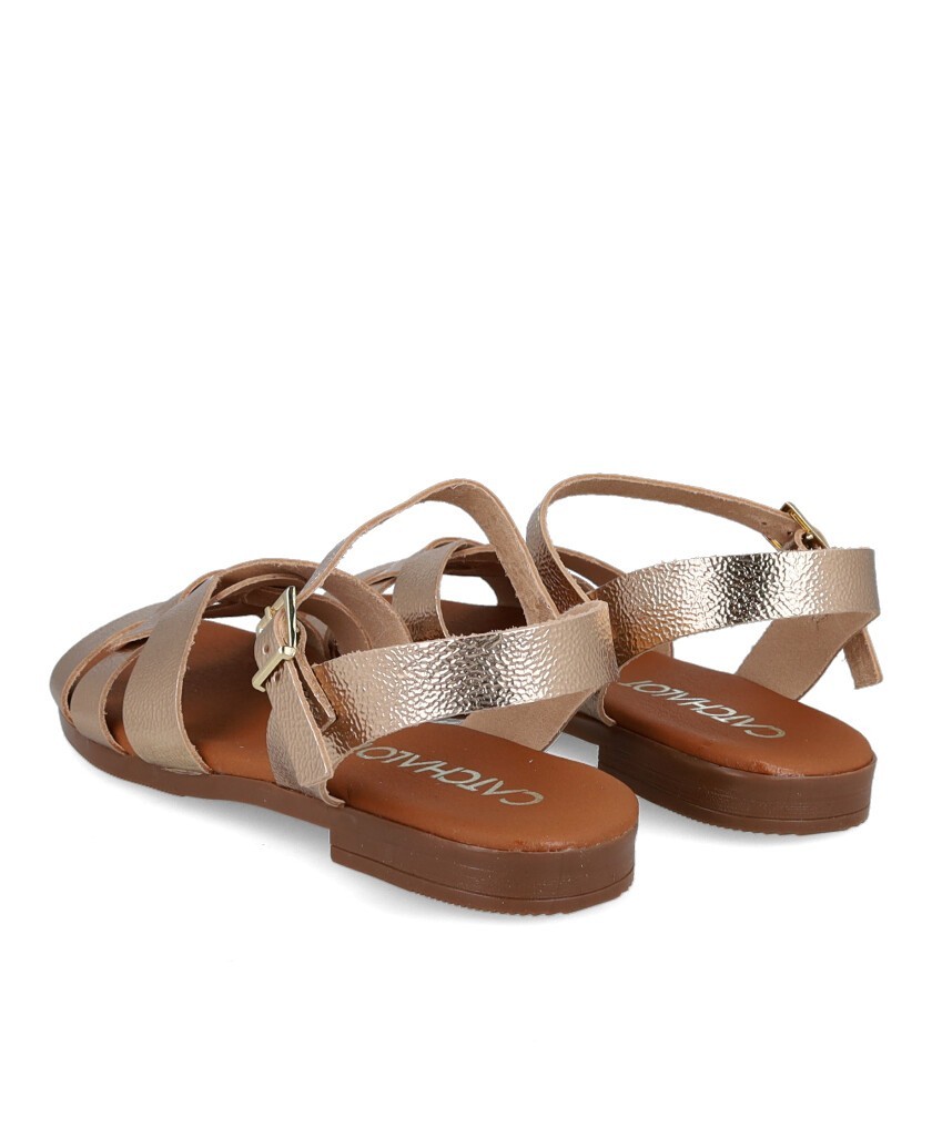 Catchalot 5813 platinum flat sandals