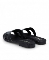 Sandalias negras planas mujer Catchalot 5810