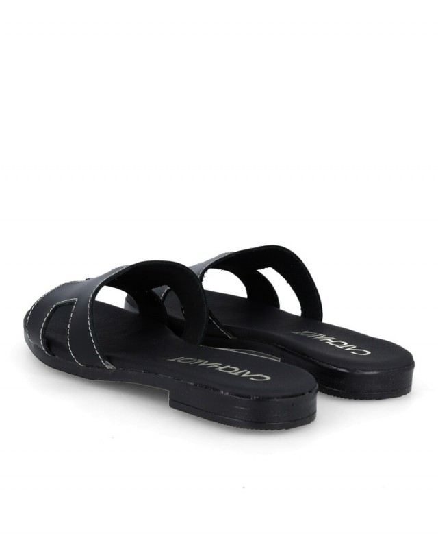 Catchalot 5810 women's black flat sandals
