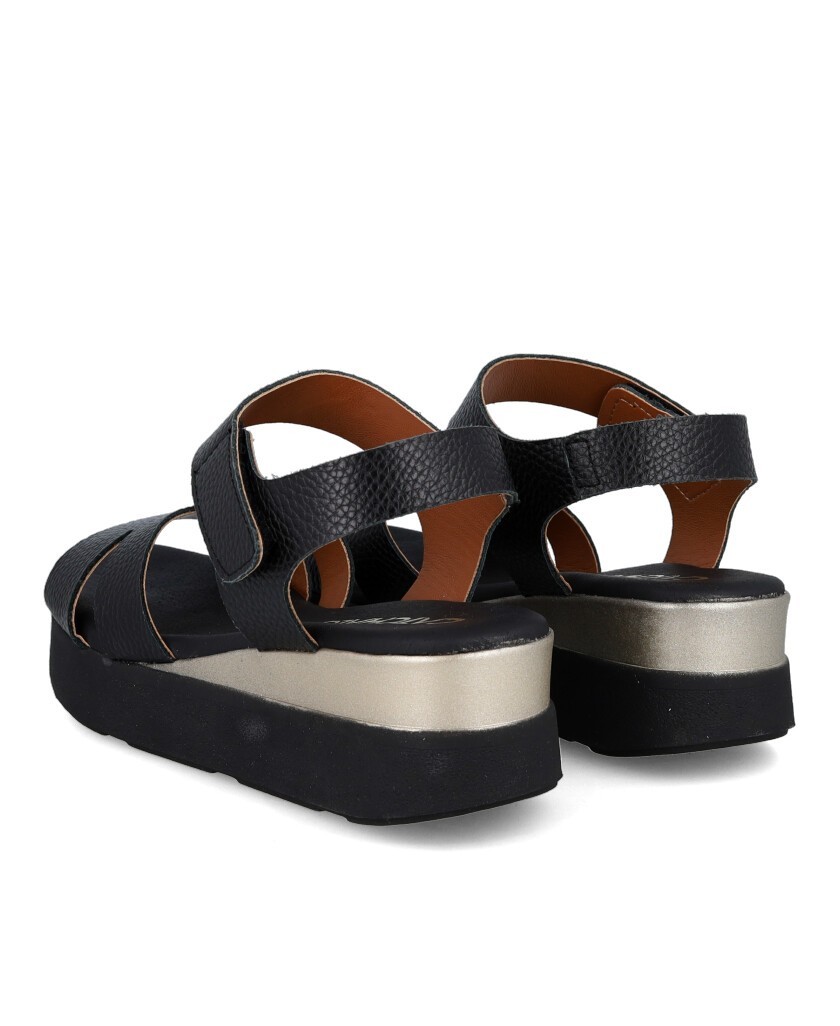 Catchalot 5963 black platform sandals
