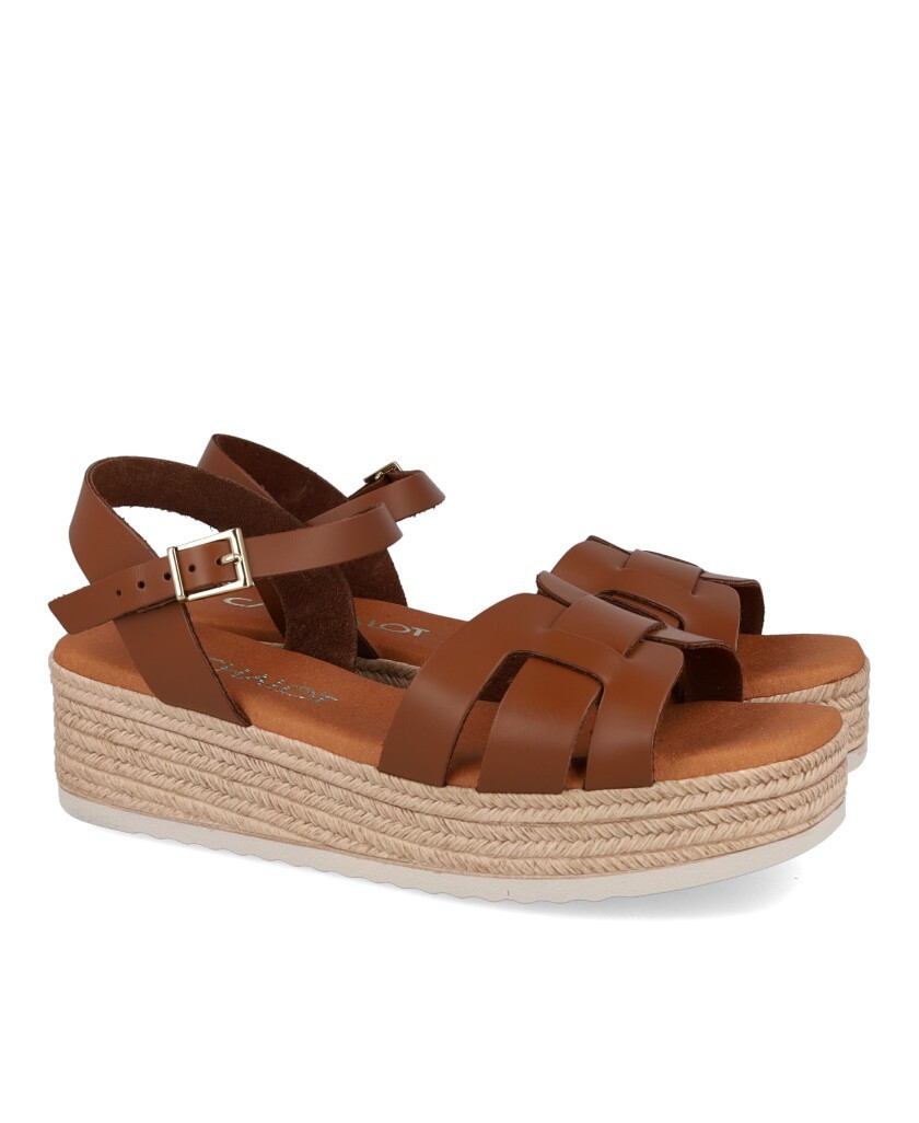 Sandalias marrones con plataforma Catchalot 6021
