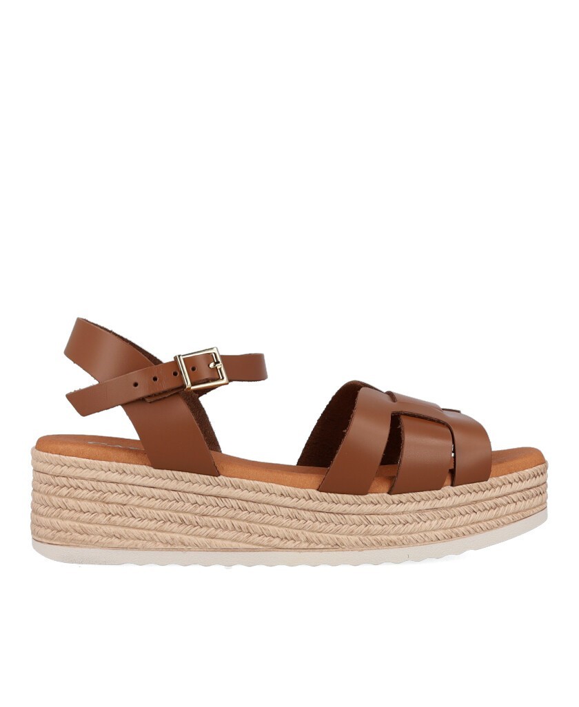 Catchalot 6021 brown platform sandals