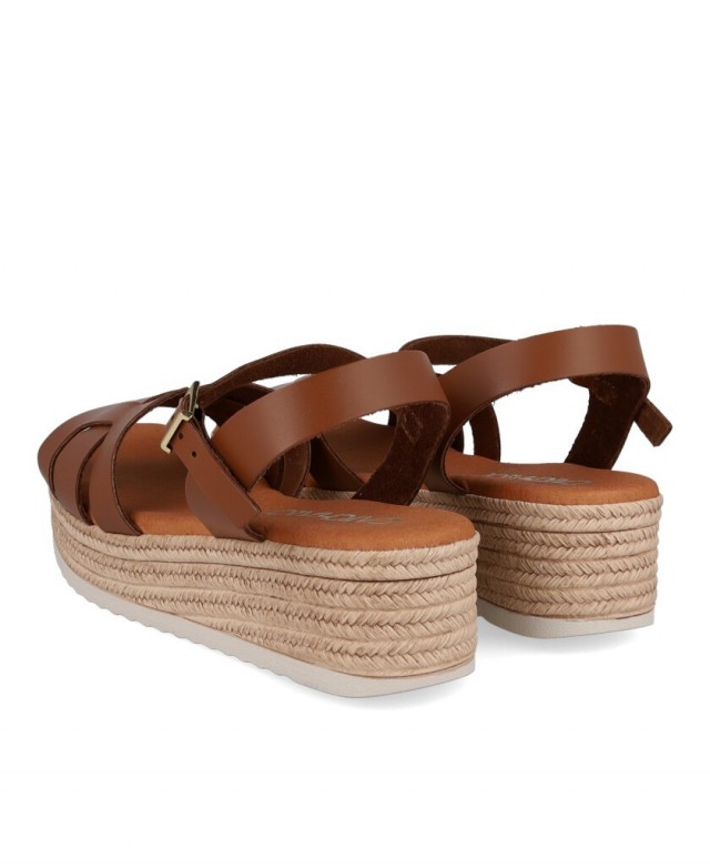 Sandalias marrones con plataforma Catchalot 6021