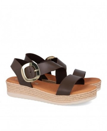 Sandalias con plataforma marrones Catchalot 6012