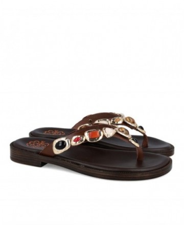 Porronet Cristina Moka 3238 Rhinestone Sandal