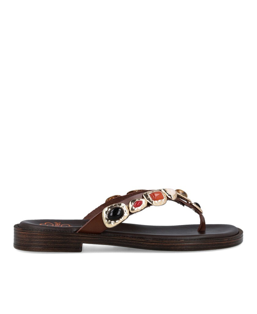 Porronet Cristina Moka 3238 Rhinestone Sandal