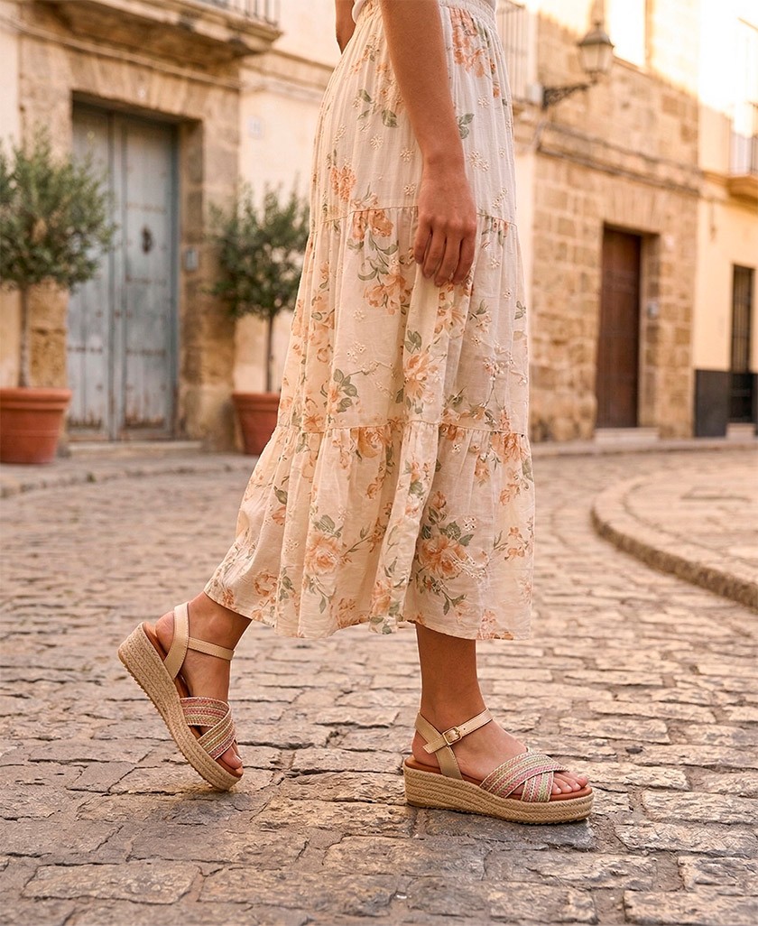 Sandalias con cuña Mustang Lita 59553