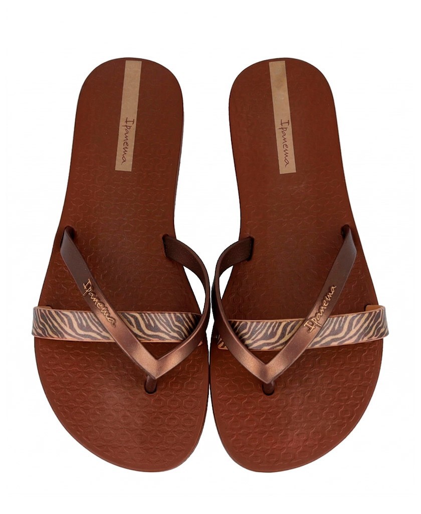 Ipanema Kirei 83673 brown strappy flip-flops