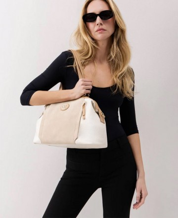 Carmela 186199 two-tone women's handbag