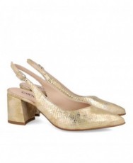 Patricia Miller 5532F metallic open-back shoe