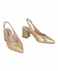 Patricia Miller 5532F metallic open-back shoe