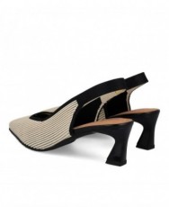 Miss Elastic 75065 geometric-heel court shoes