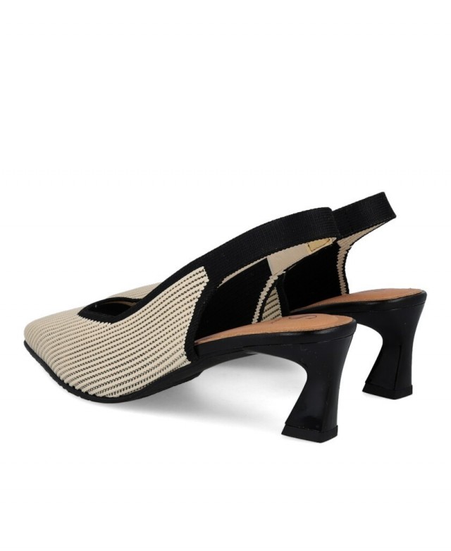 Zapatos de salón tacón geométrico Miss Elastic 75065