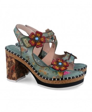 Sandalias tacón alto Laura Vita Naomio 16