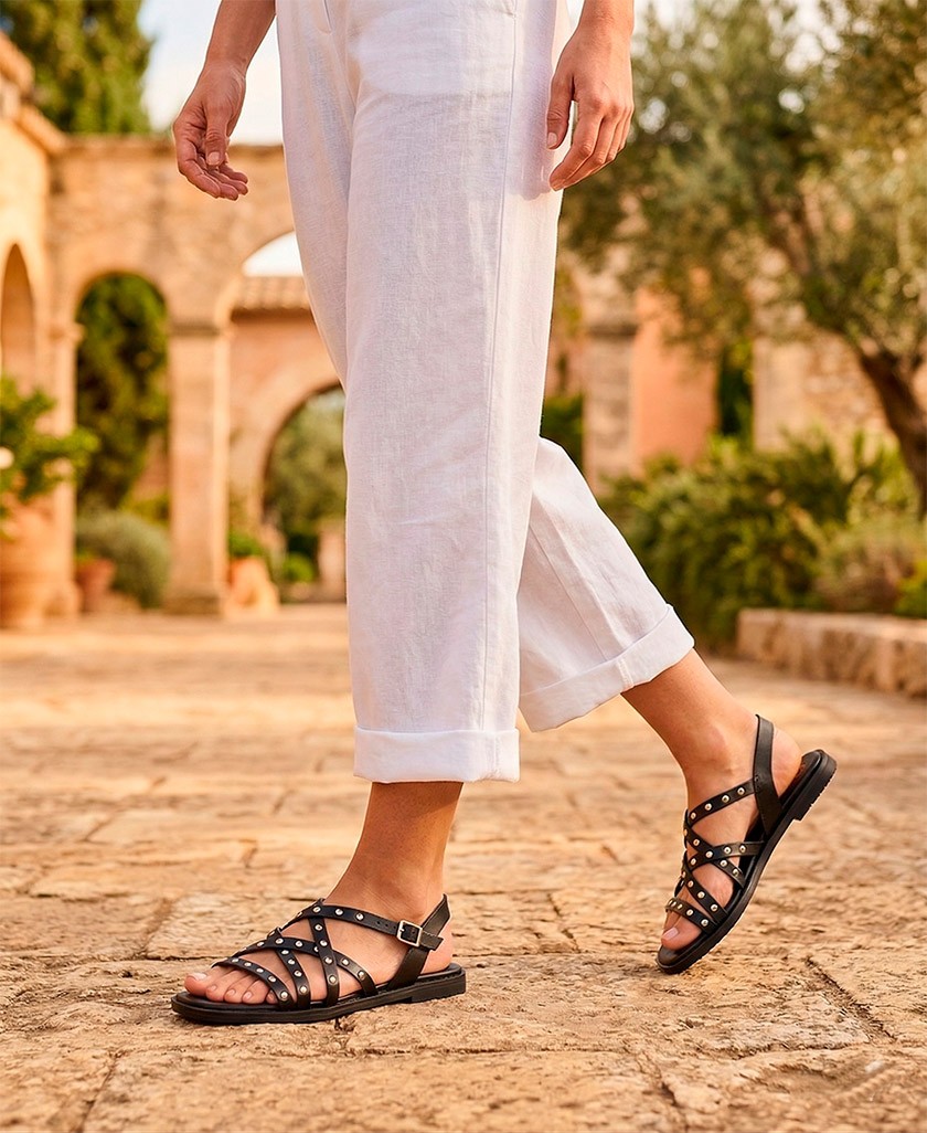 Sandalias con tachuelas mujer Porronet 3223