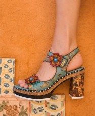 Sandalias tacón alto Laura Vita Naomio 16