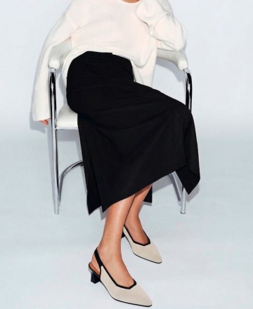 Miss Elastic 75065 geometric-heel court shoes