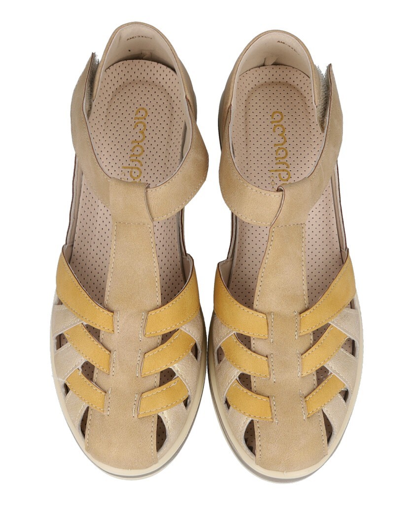 Amarpies AMD30029 closed-toe wedge sandals