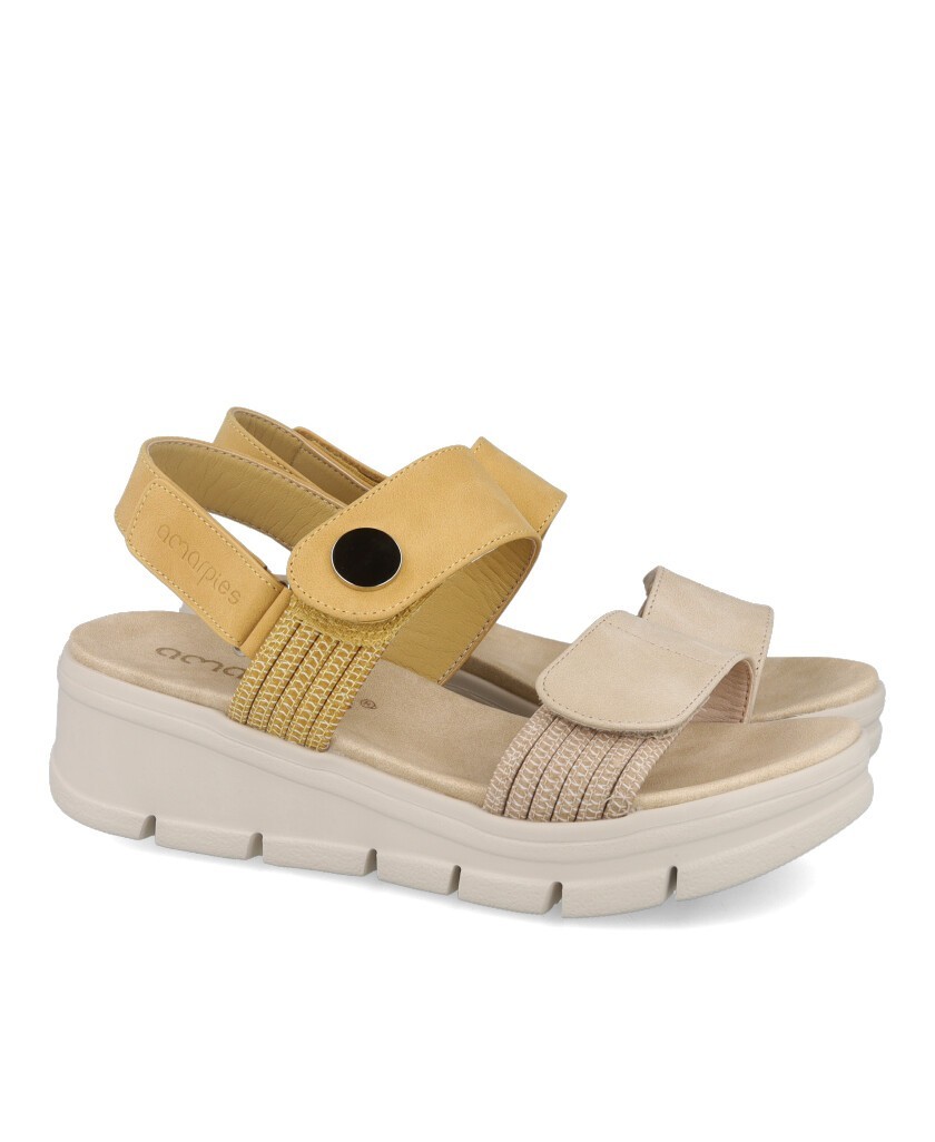 Sandalias mujer con cuña Amarpies ABZ30135