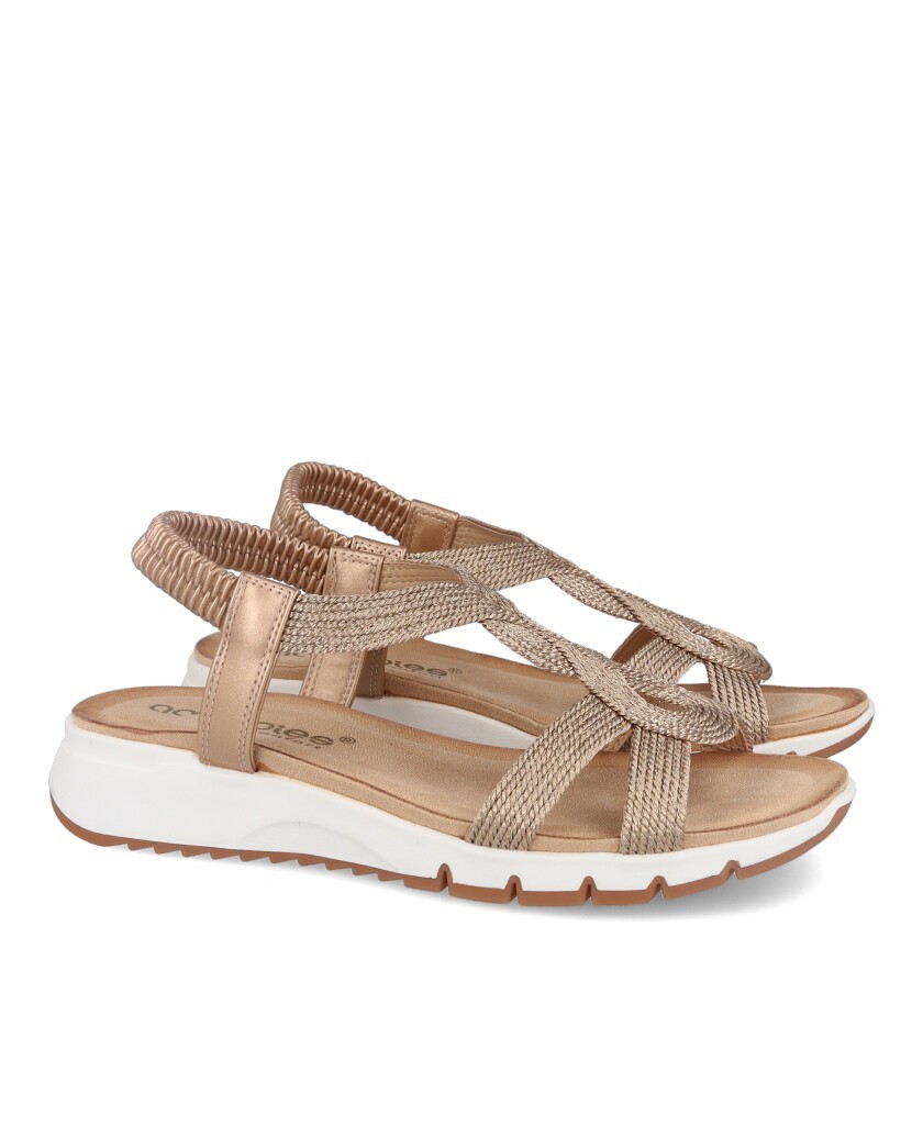 Sandalias estilo trenza Amarpies ABZ30145