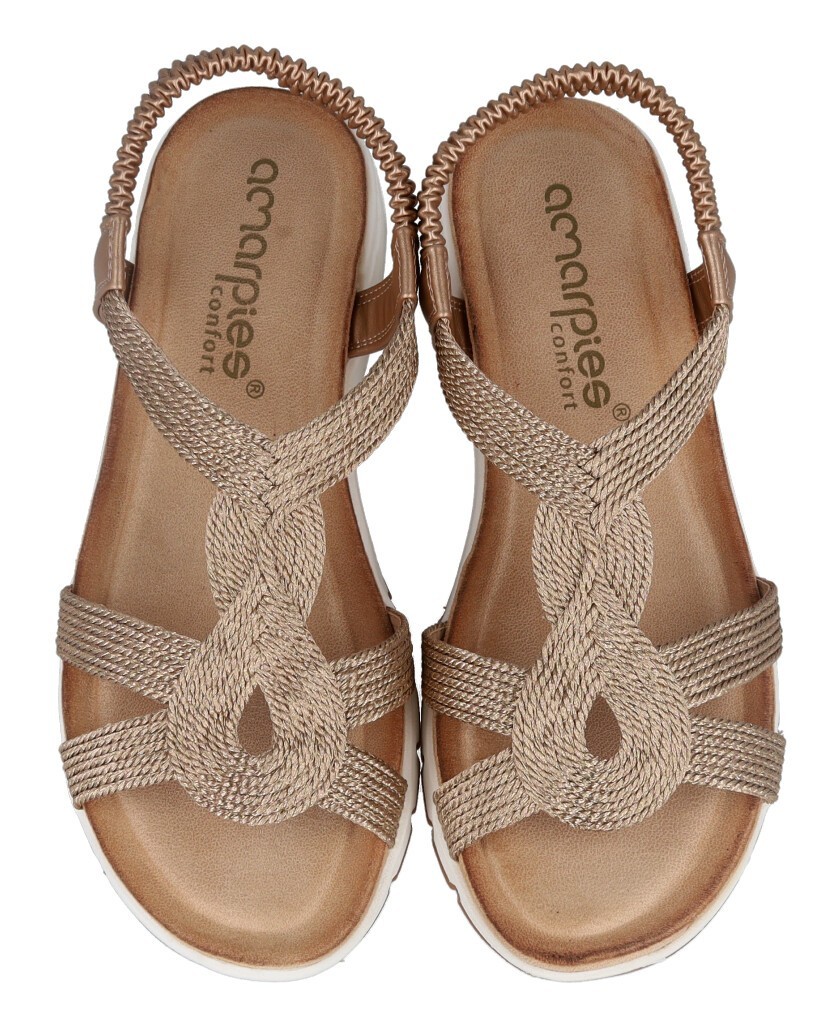 Sandalias estilo trenza Amarpies ABZ30145