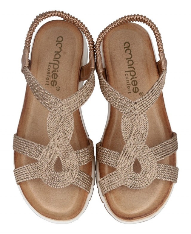 Sandalias estilo trenza Amarpies ABZ30145