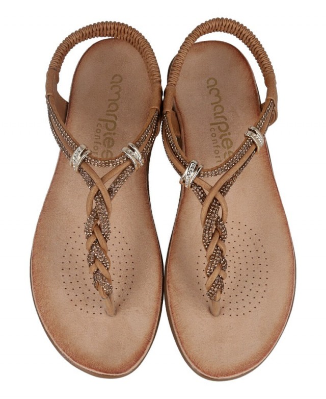 Sandalia trenza mujer Amarpies ABZ30227